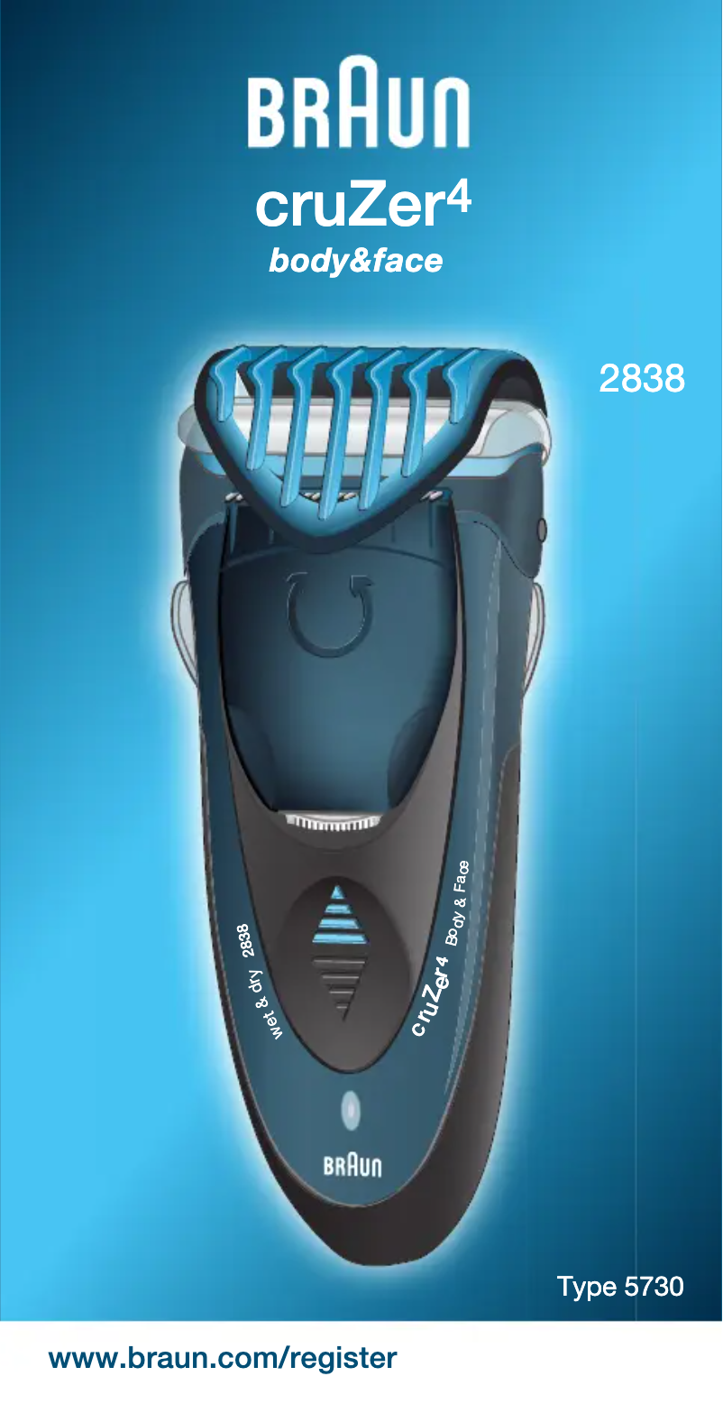 Página 1 del manual Manual de usuario Braun 2838 Cruzer 4