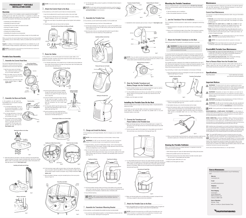 Imagen de la primera página del manual del dispositivo PiranhaMax 196ci