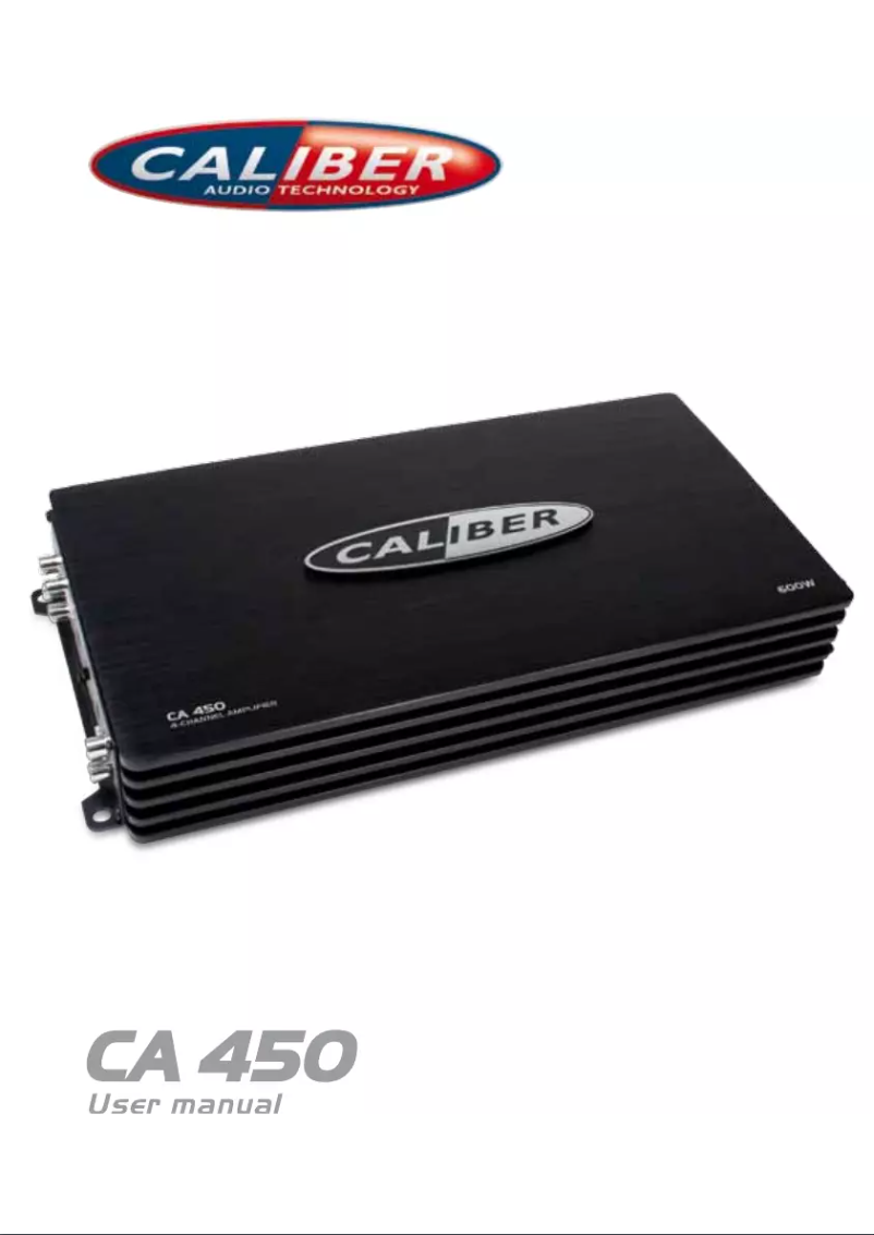 Página nº 1 - Manual de usuario Caliber CA450