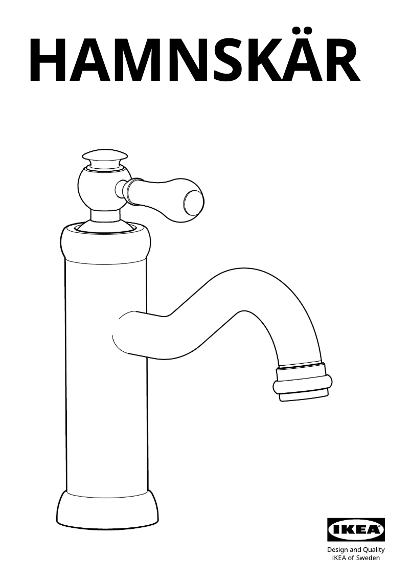 Imagen de la primera página del manual del dispositivo HAMNSKÄR 503.472.06