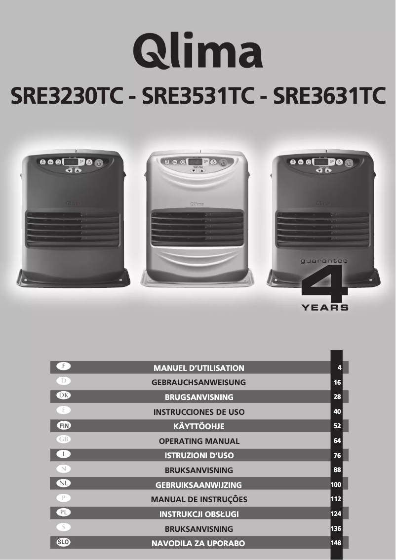 Imagen de la primera página del manual del dispositivo SRE3531TC