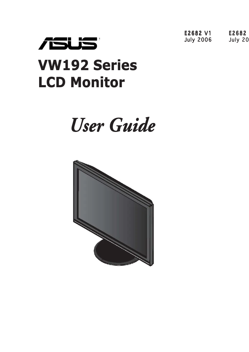 Imagen de la primera página del manual del dispositivo VW192