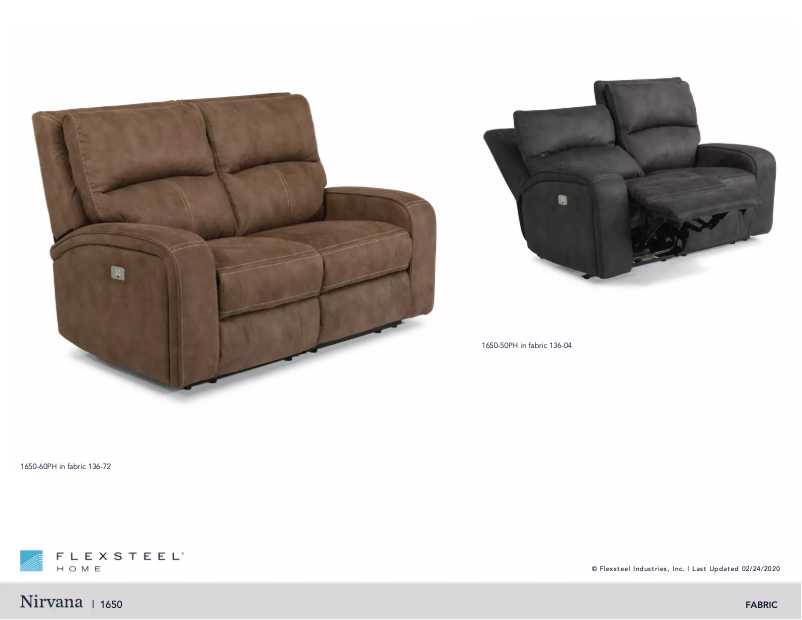 Página 1 del manual Manual de usuario Flexsteel Nirvana 1650-60PH