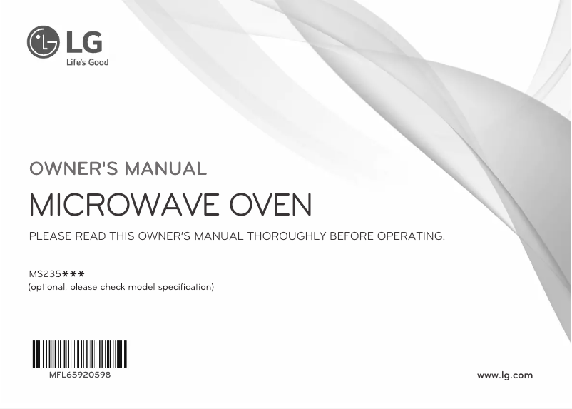 Imagen de la primera página del manual del dispositivo MS235