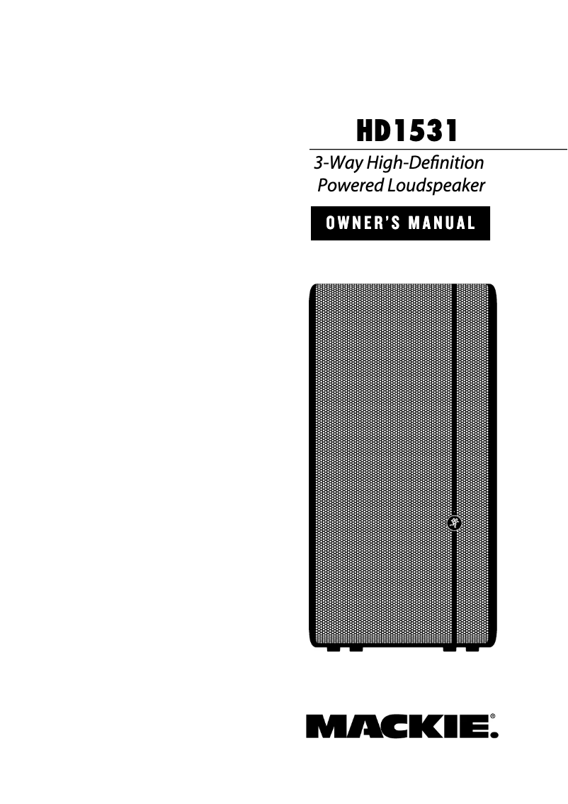 Imagen de la primera página del manual del dispositivo HD1531