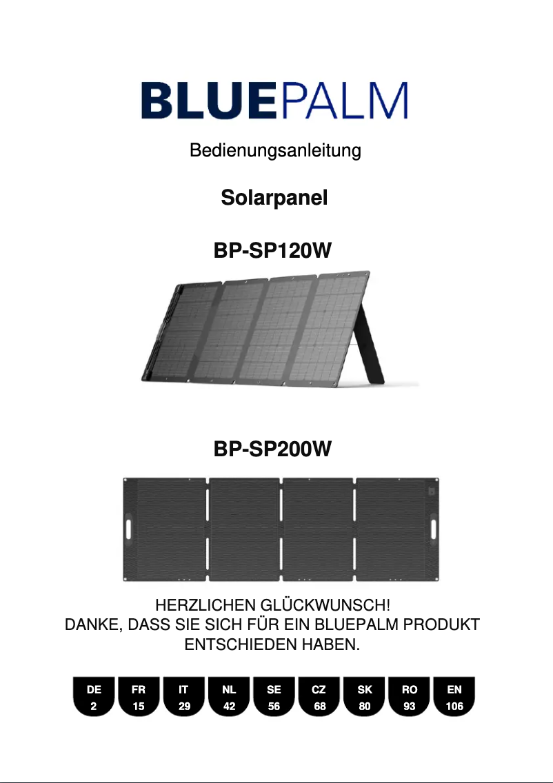Página nº 1 - Manual de usuario BLUEPALM BP-SP120W