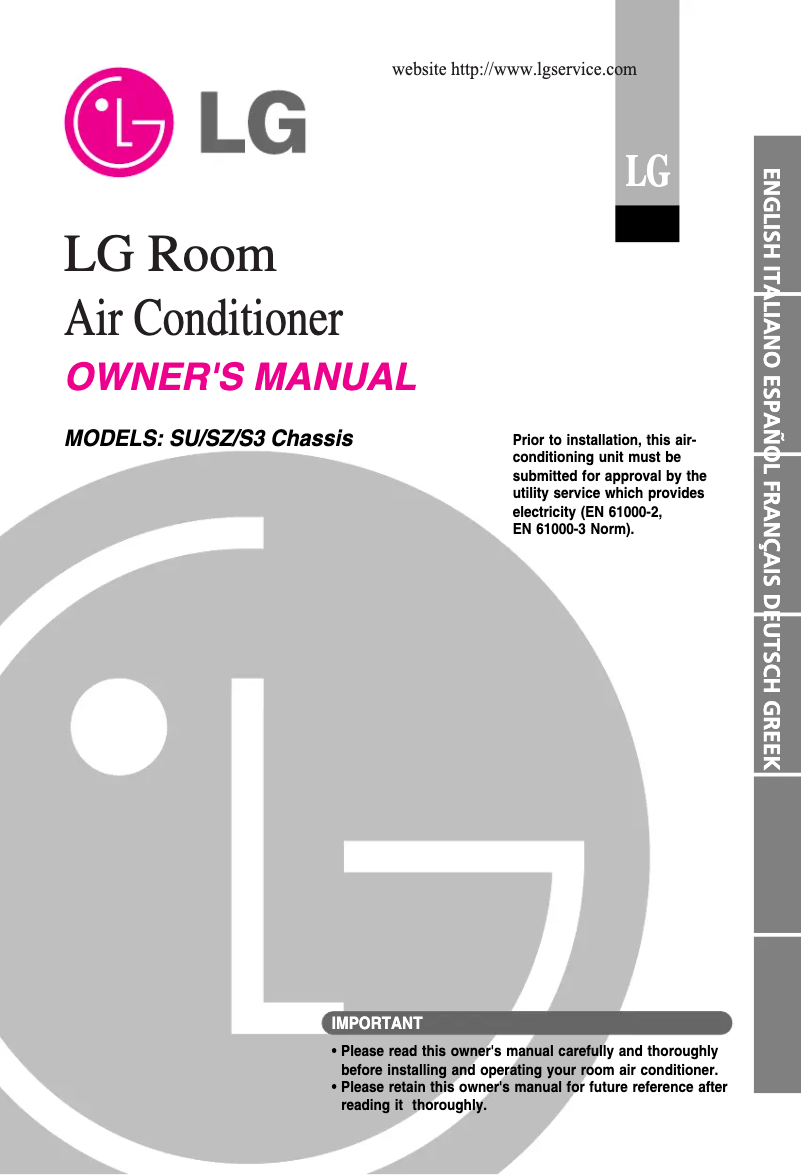 Imagen de la primera página del manual del dispositivo ASNH1863BM0