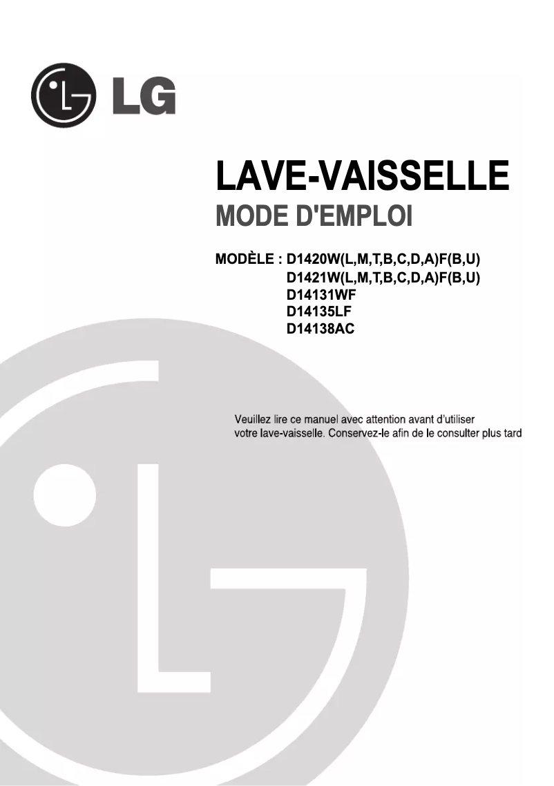 Imagen de la primera página del manual del dispositivo D14138AC