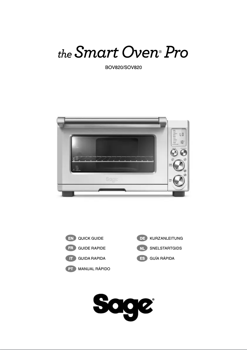 Página 1 del manual Manual de usuario Sage the Smart Oven Pro BOV820