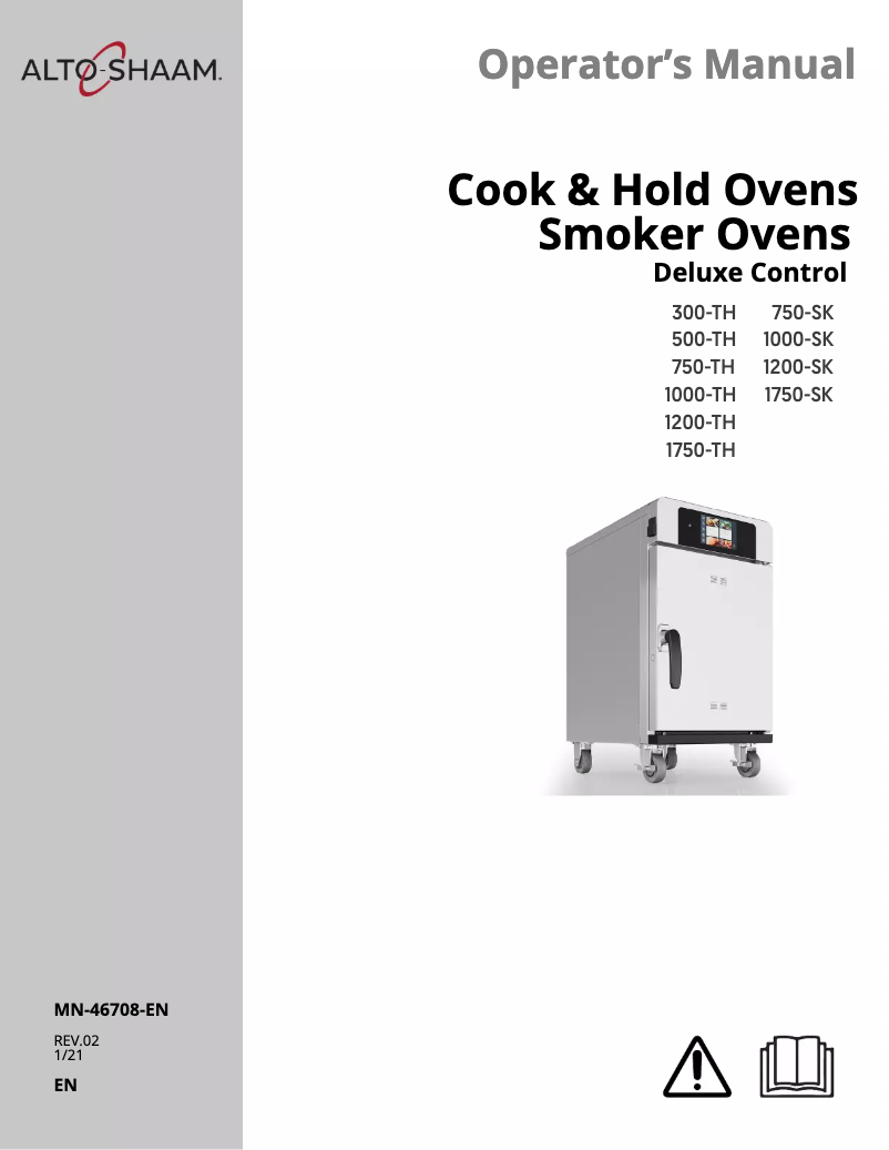 Página 1 del manual Manual de usuario Alto-Shaam 767-SK