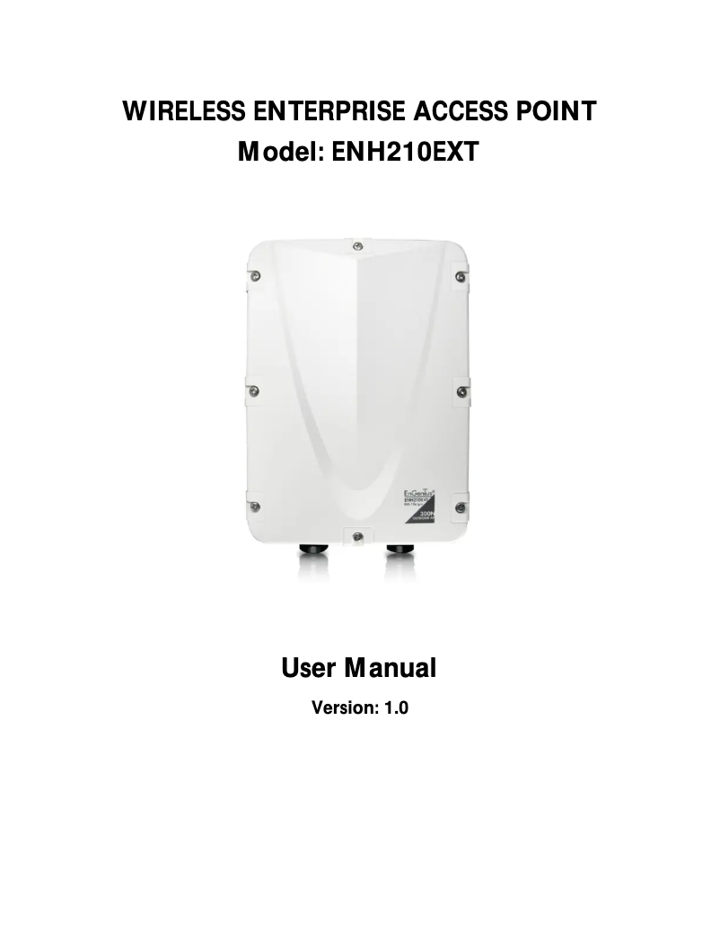 Imagen de la primera página del manual del dispositivo ENH210EXT