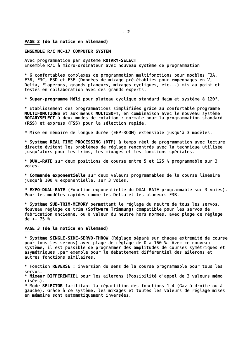 Página 1 del manual Manual de usuario Graupner MC-17