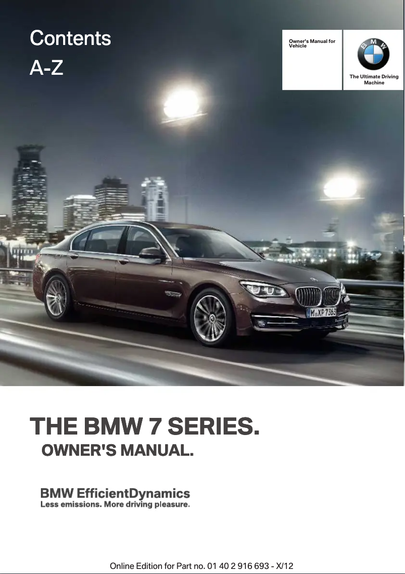 Página 1 del manual Manual de usuario BMW 750Li (2013)