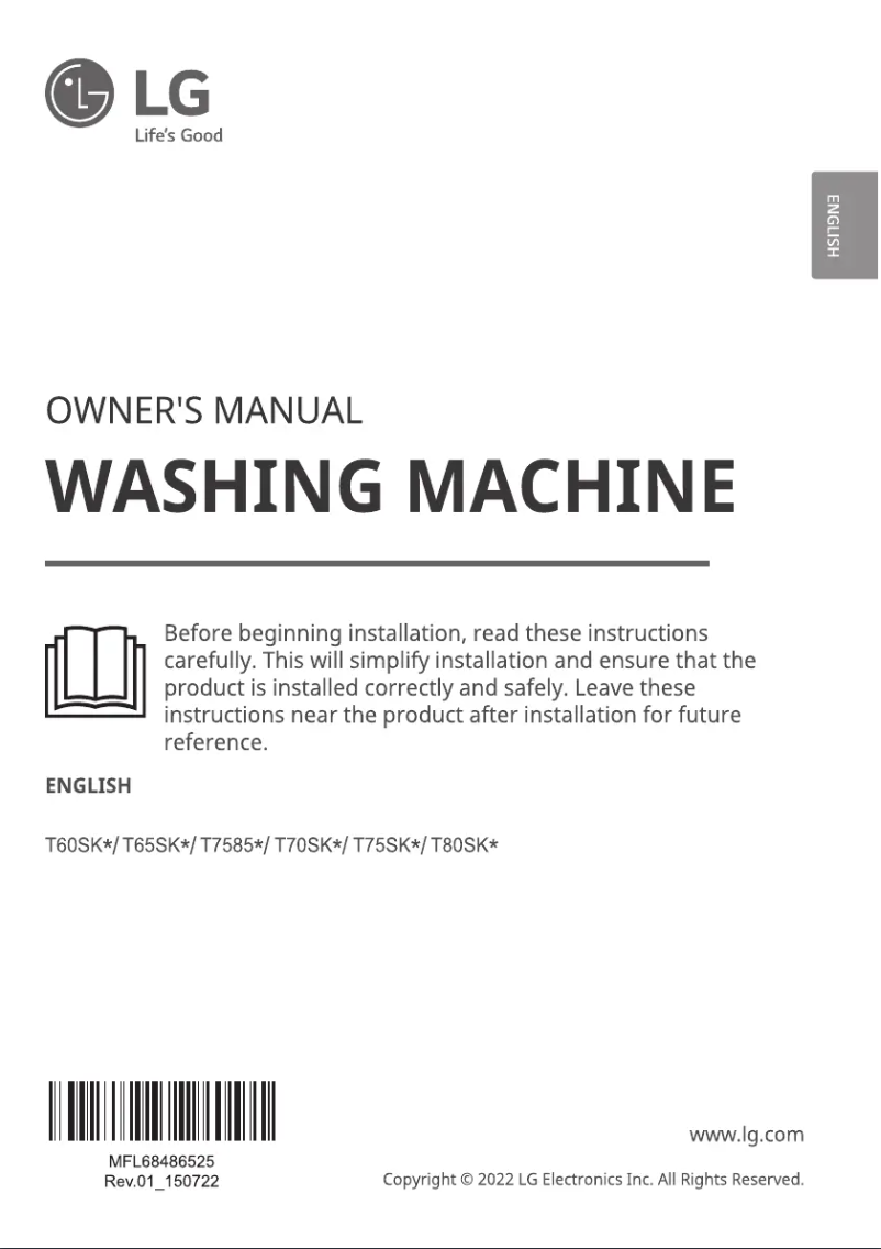 Imagen de la primera página del manual del dispositivo T75SKSF1Z