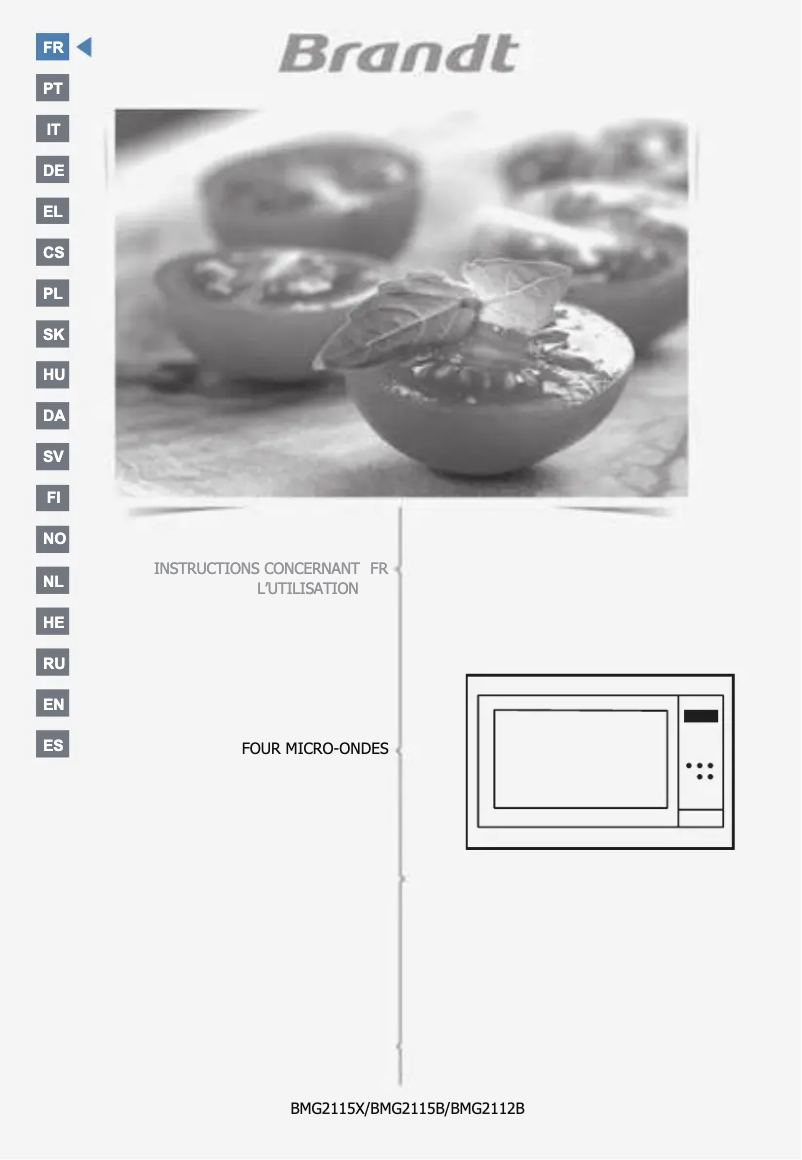 Imagen de la primera página del manual del dispositivo BMG2112B