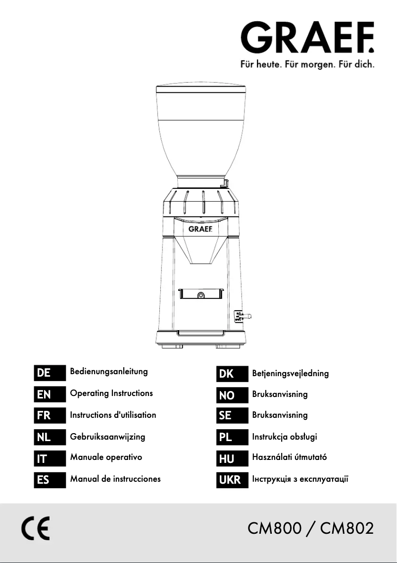 Imagen de la primera página del manual del dispositivo CM 800