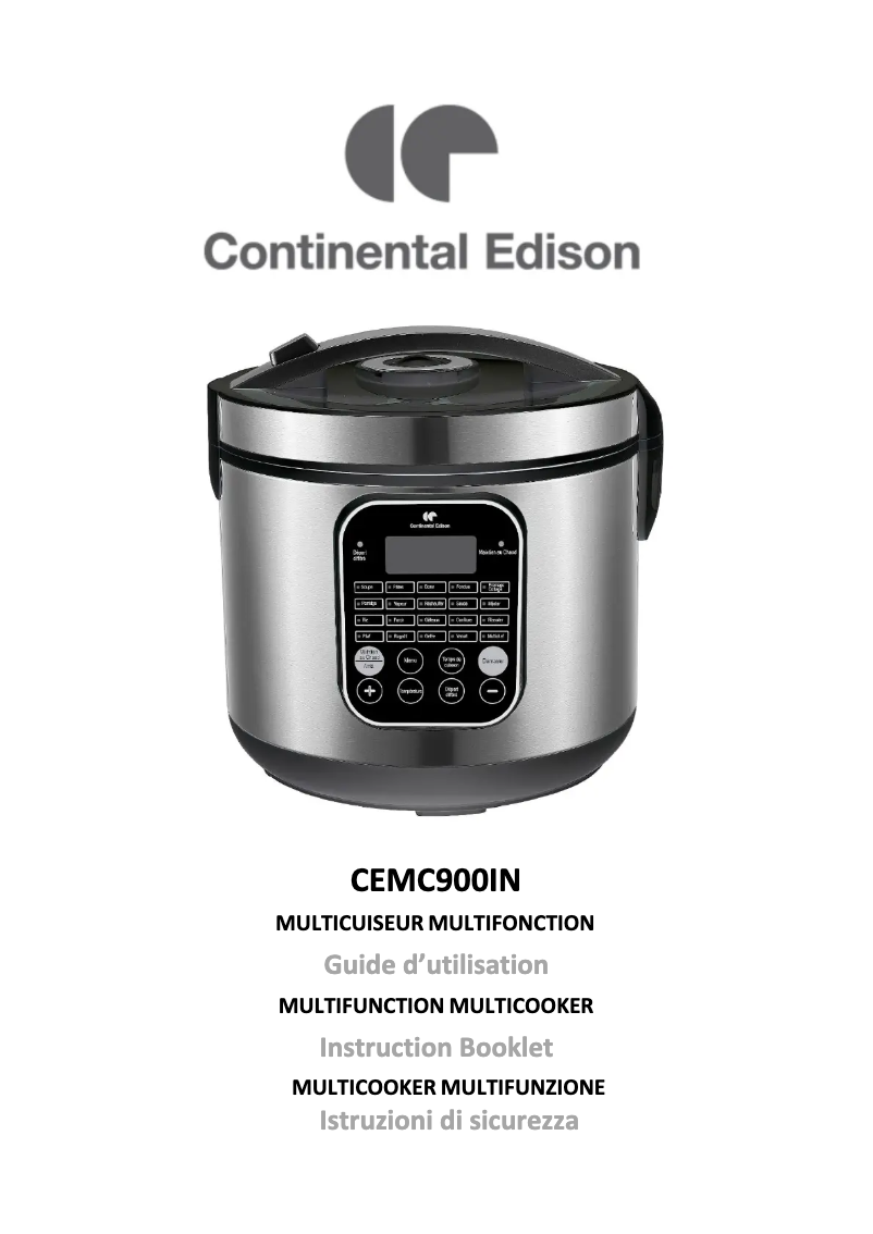 Imagen de la primera página del manual del dispositivo CEMC900IN