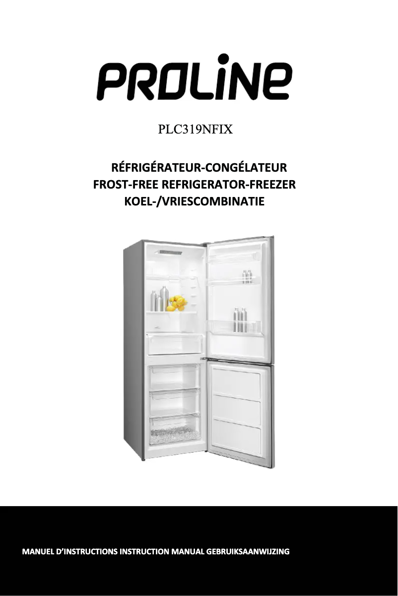 Página 1 del manual Manual de usuario Proline PLC319NFIX