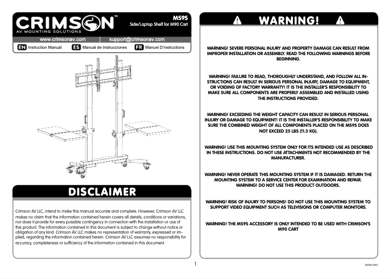 Imagen de la primera página del manual del dispositivo MS9S
