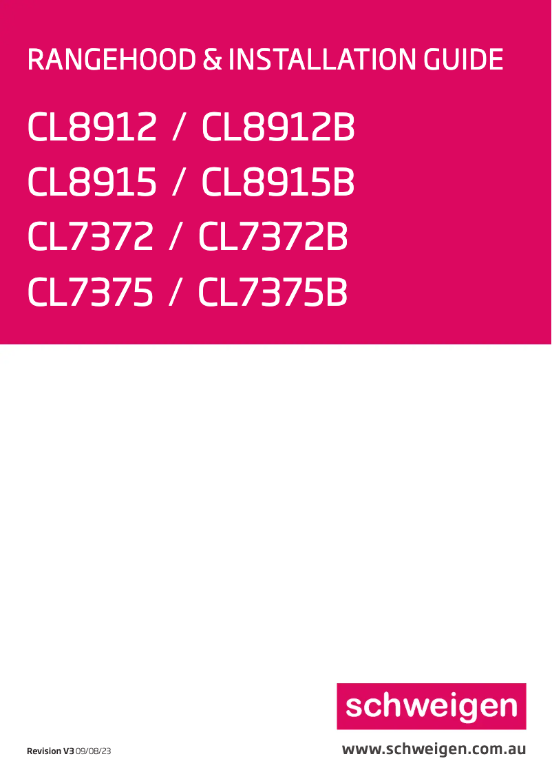 Página 1 del manual Manual de usuario Schweigen CL8915B