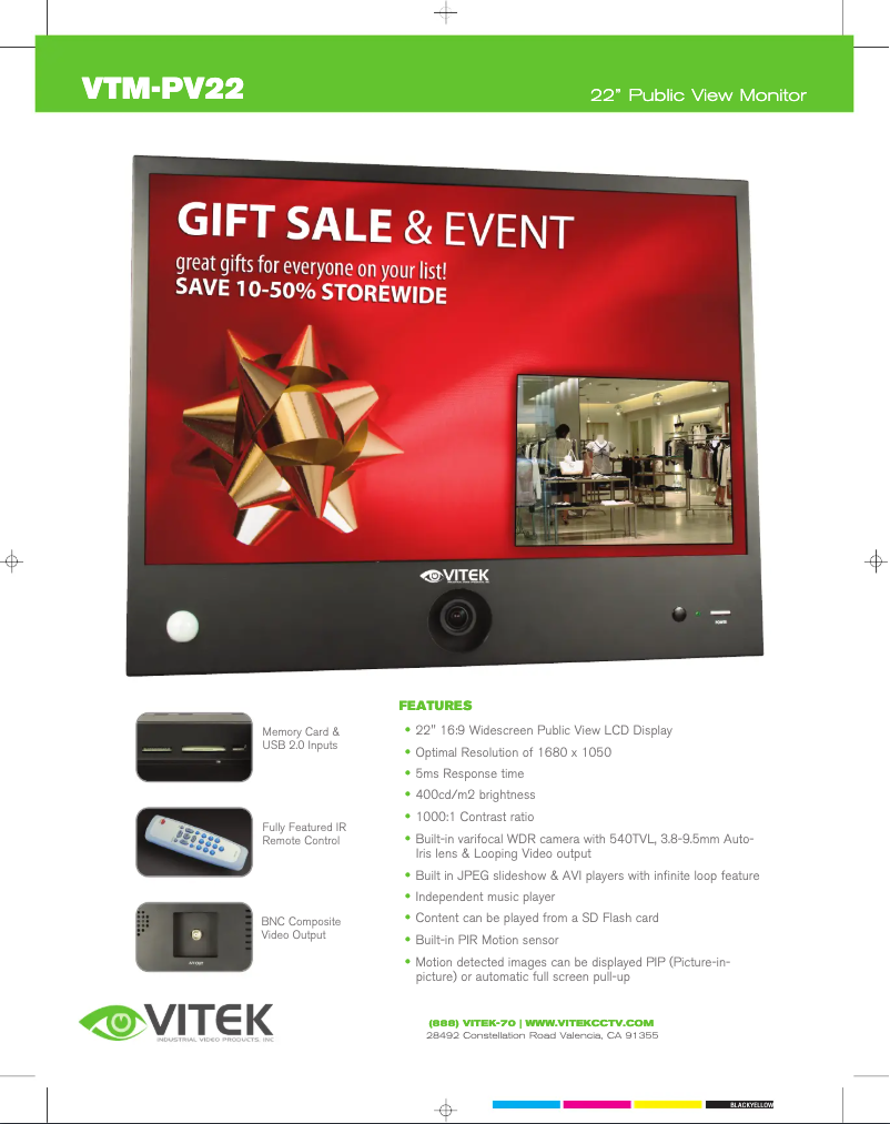 Imagen de la primera página del manual del dispositivo VTM-PV22