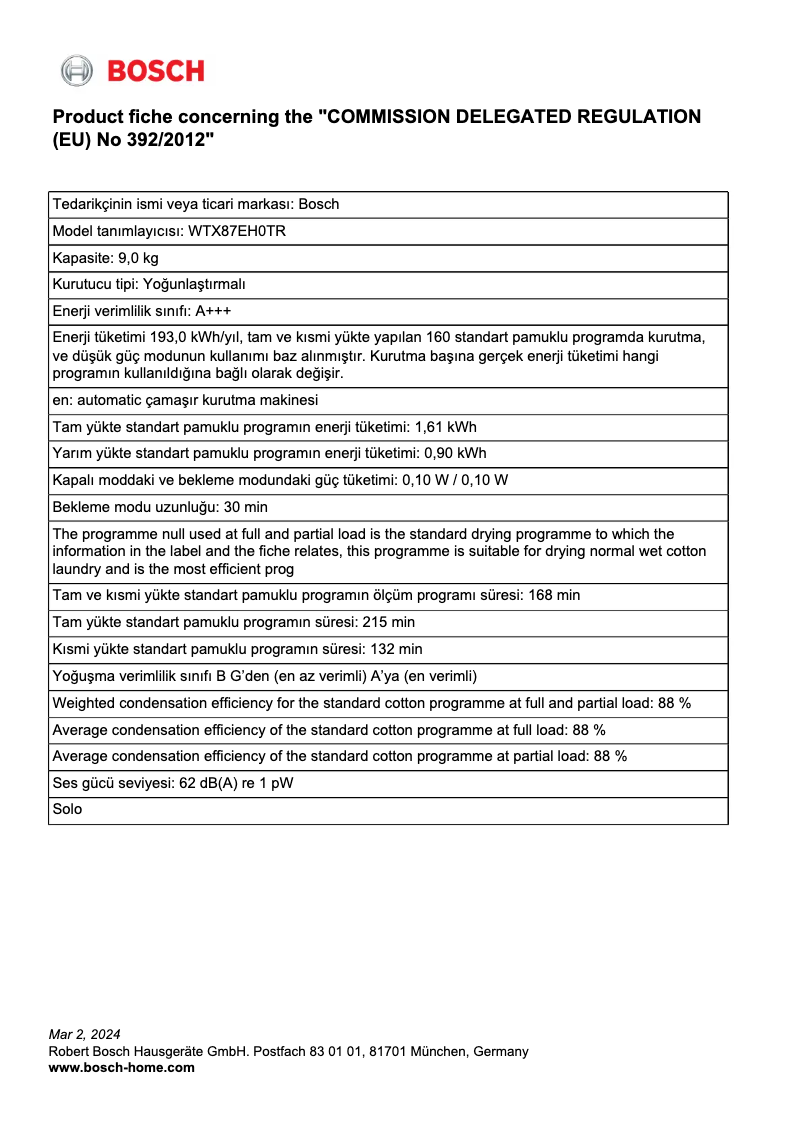 Imagen de la primera página del manual del dispositivo WTX87EH0TR