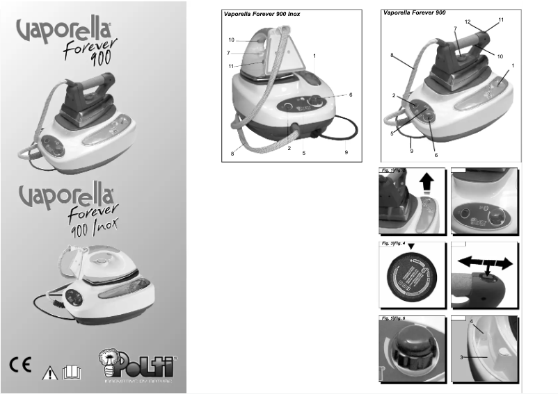 Imagen de la primera página del manual del dispositivo Vaporella Forever 950