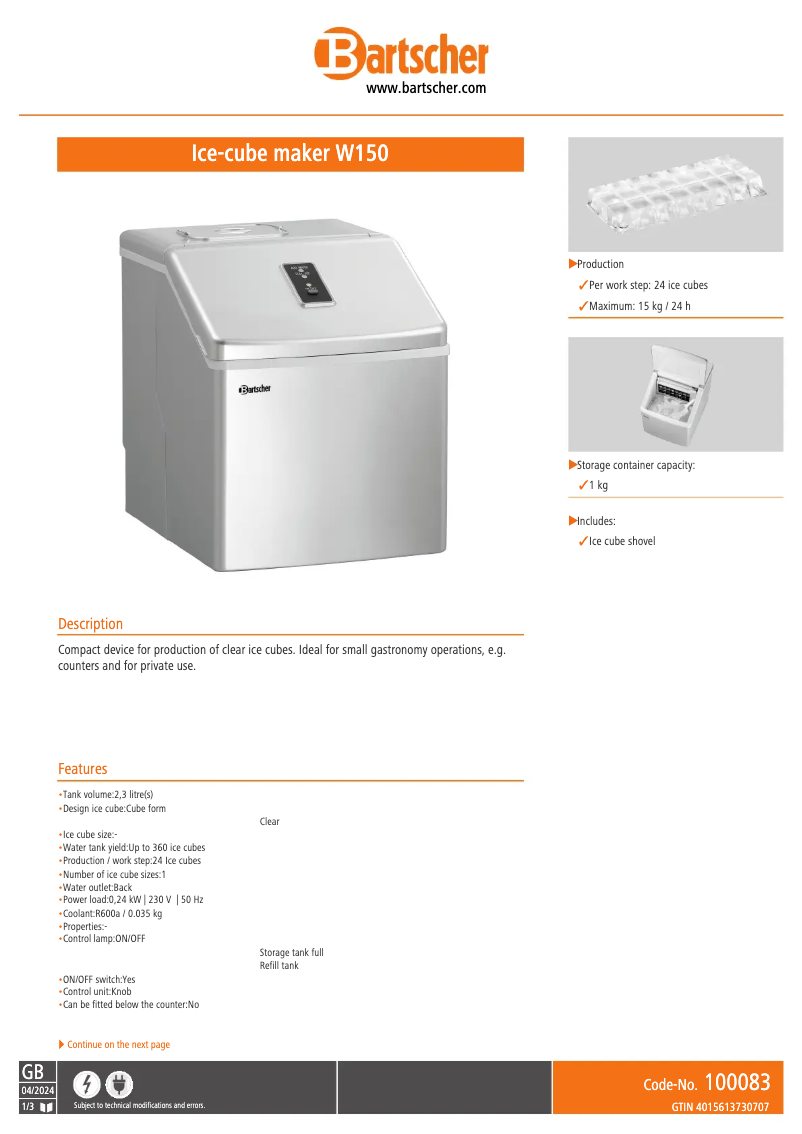 Imagen de la primera página del manual del dispositivo W150