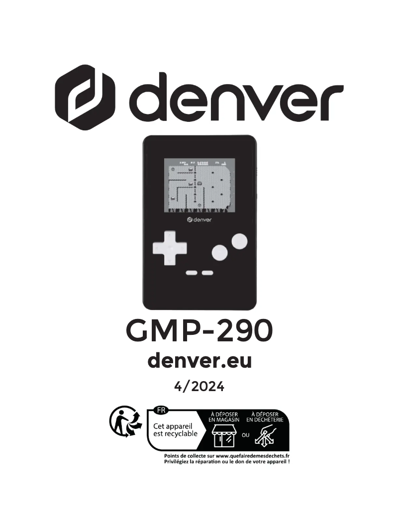 Página 1 del manual Manual de usuario Denver GMP-290