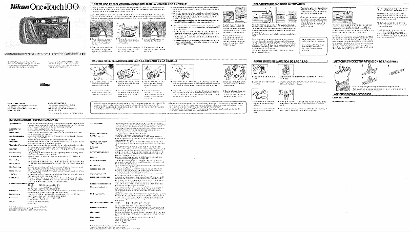 Imagen de la primera página del manual del dispositivo One Touch 100