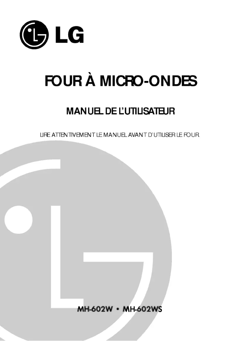 Página 1 del manual Manual de usuario LG MH-582W