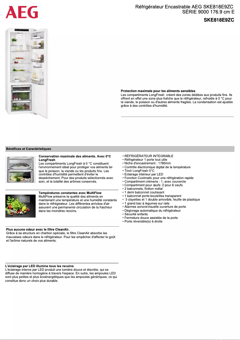 Página nº 1 - Ficha técnica AEG SKE818E9ZC