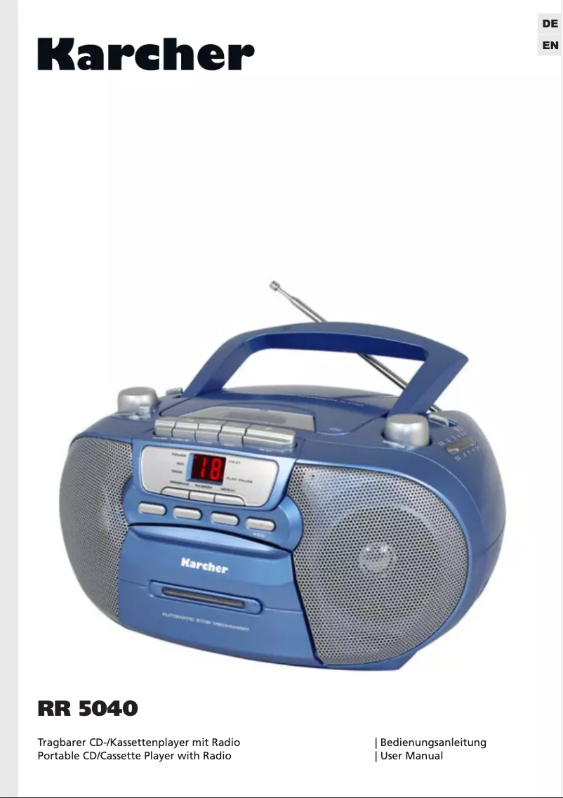 Imagen de la primera página del manual del dispositivo RR 5040