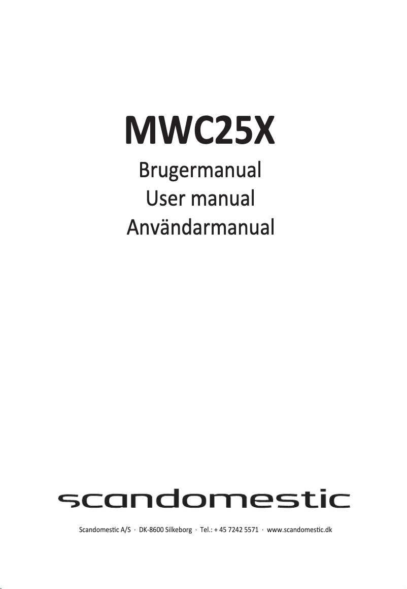 Imagen de la primera página del manual del dispositivo MWC25X