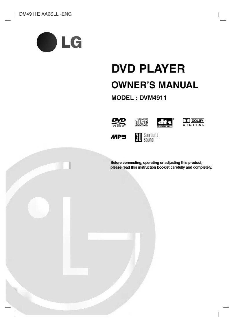 Página 1 del manual Manual de usuario LG DM4911E