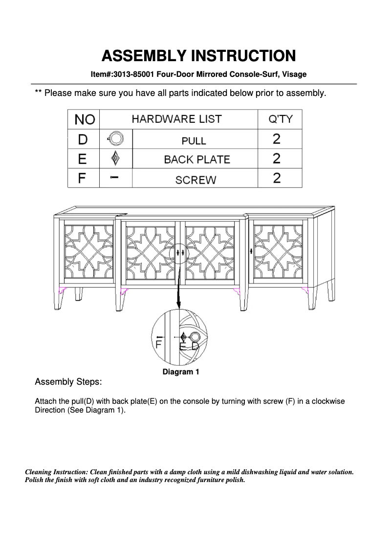 Imagen de la primera página del manual del dispositivo 3013-85001