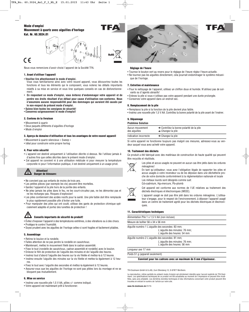 Imagen de la primera página del manual del dispositivo 60.3024.01