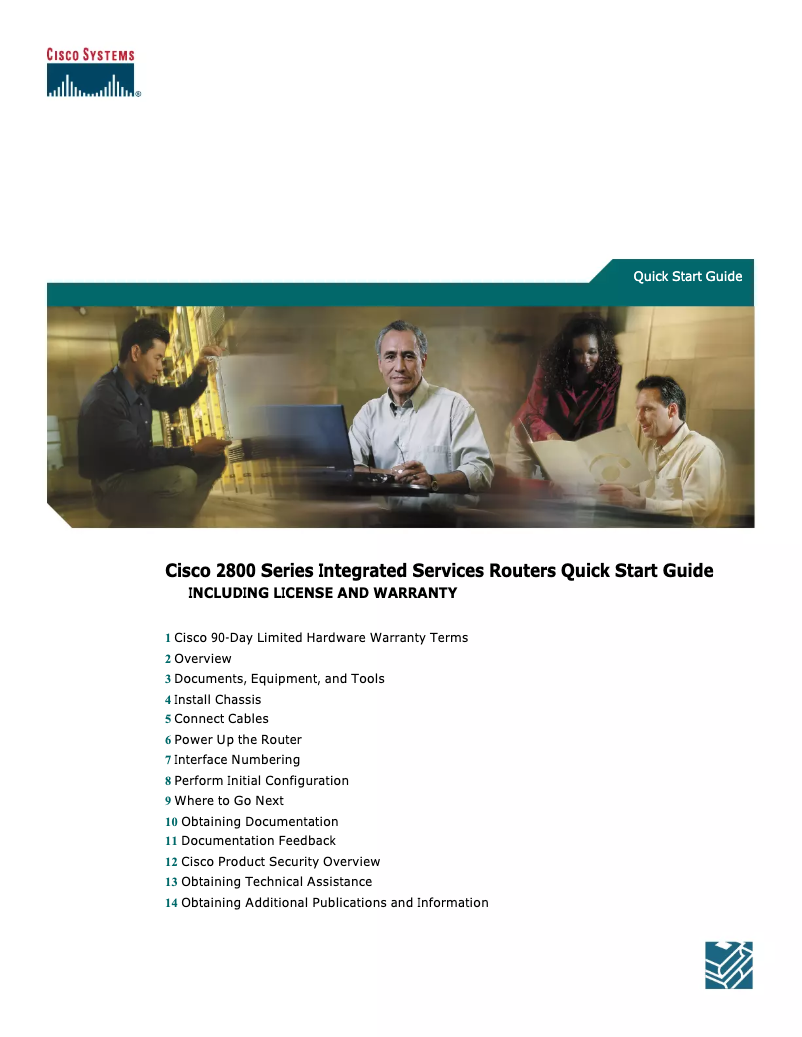 Página 1 del manual Manual de usuario Cisco 2851