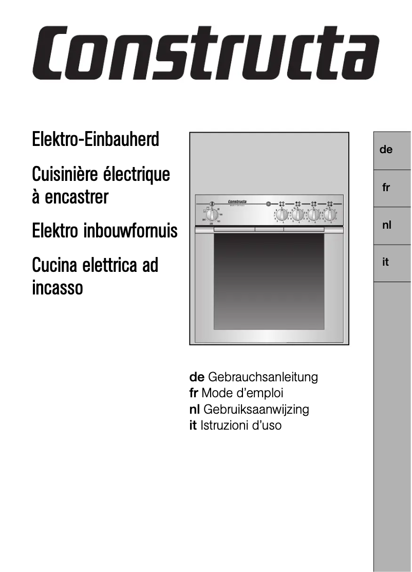 Página 1 del manual Manual de usuario Constructa CH11820