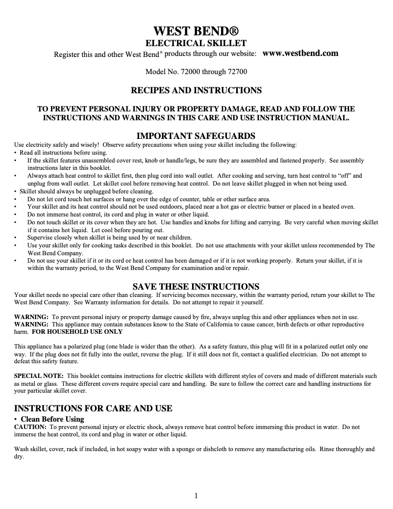 Imagen de la primera página del manual del dispositivo 72002