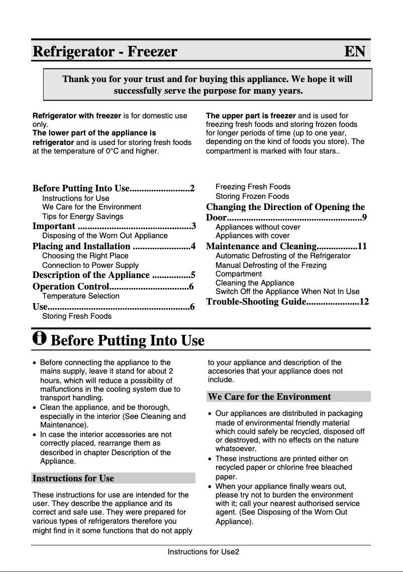Página 1 del manual Manual de usuario Gorenje RF 54264 W