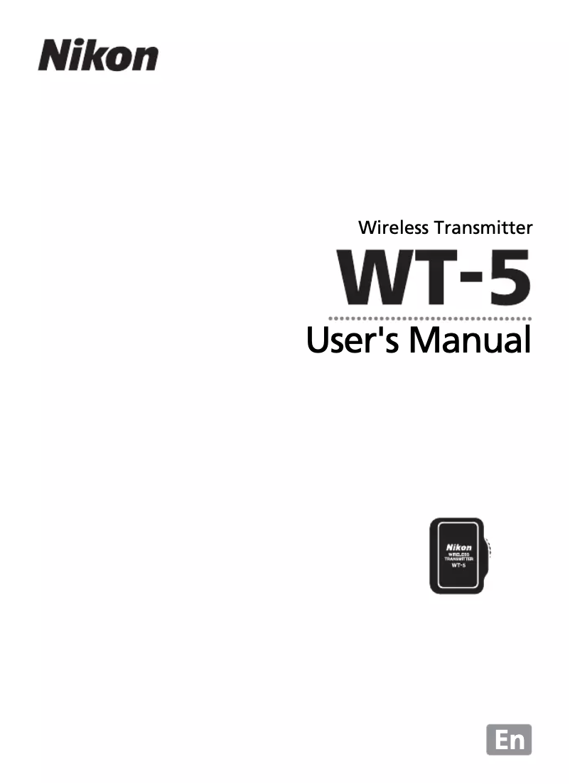 Imagen de la primera página del manual del dispositivo WT-5A