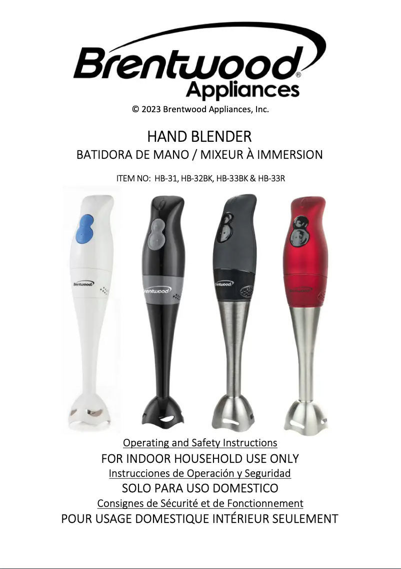 Imagen de la primera página del manual del dispositivo HB-32BK