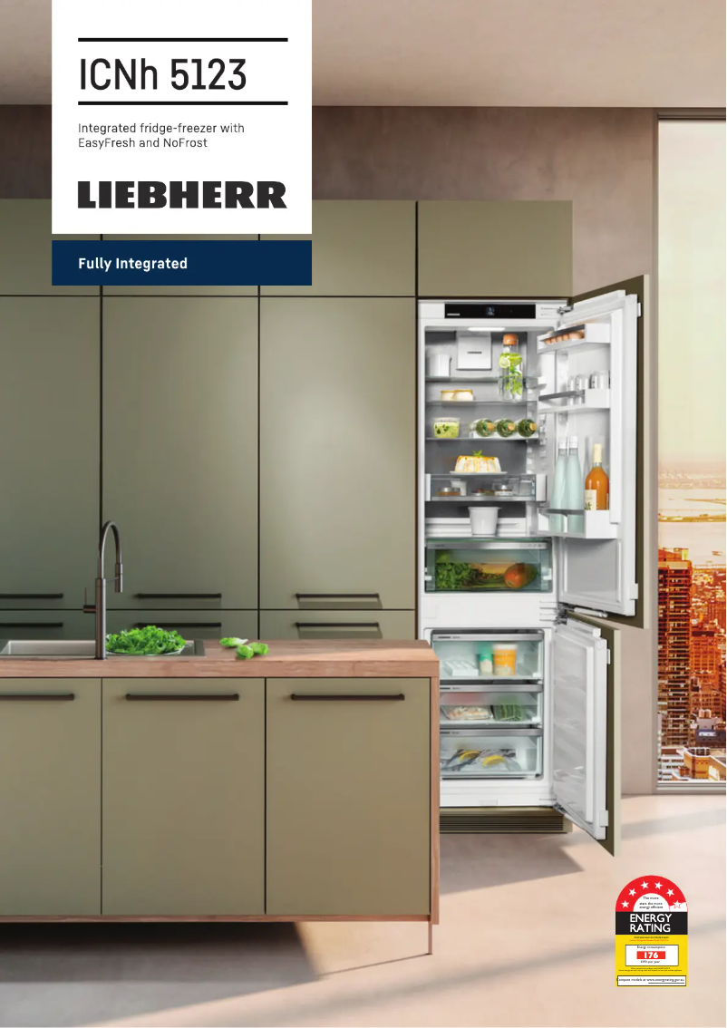 Página 1 del manual Ficha técnica Liebherr ICNH5123RH