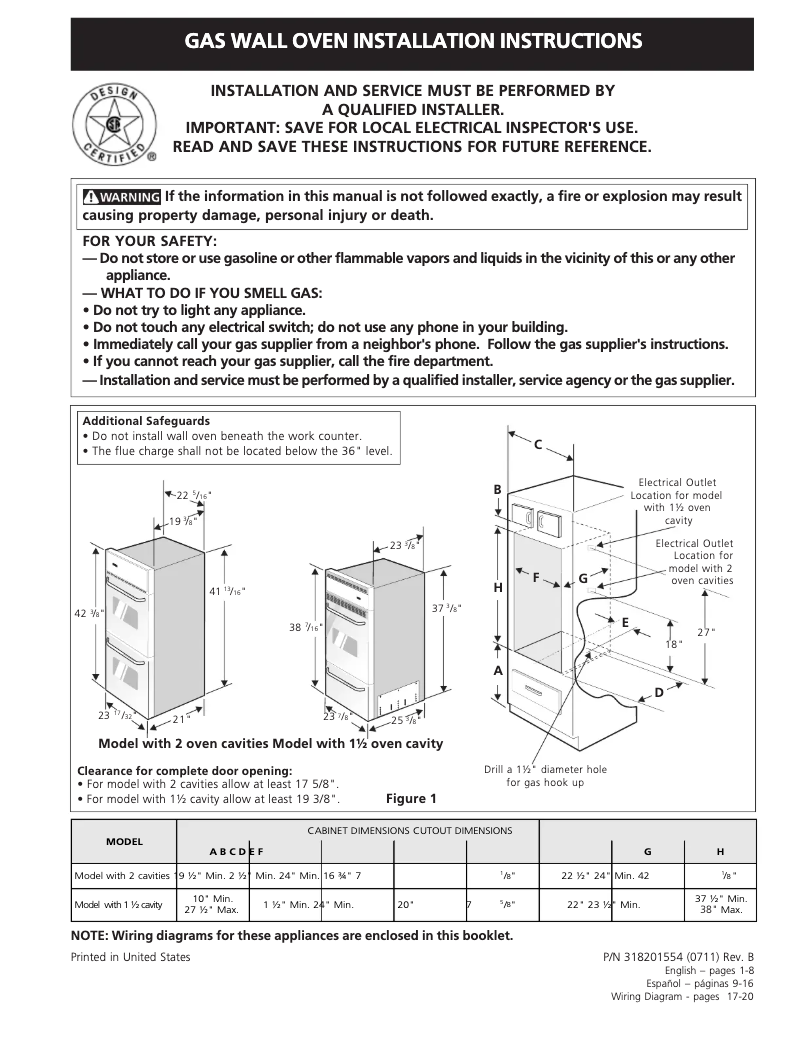 Imagen de la primera página del manual del dispositivo FGB24L2AS