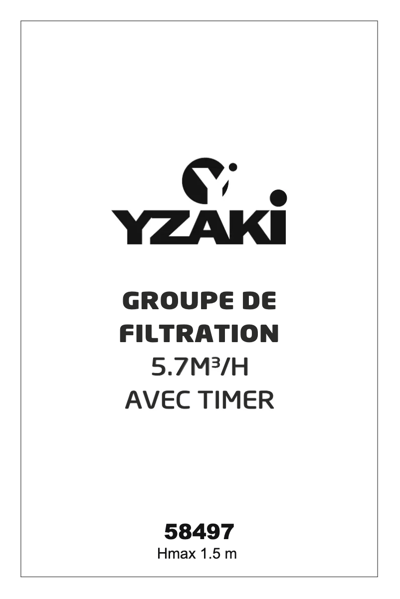 Imagen de la primera página del manual del dispositivo YZAKI 5678L/ 58630