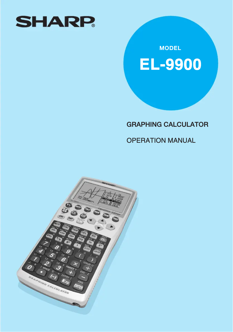 Imagen de la primera página del manual del dispositivo EL-9900G