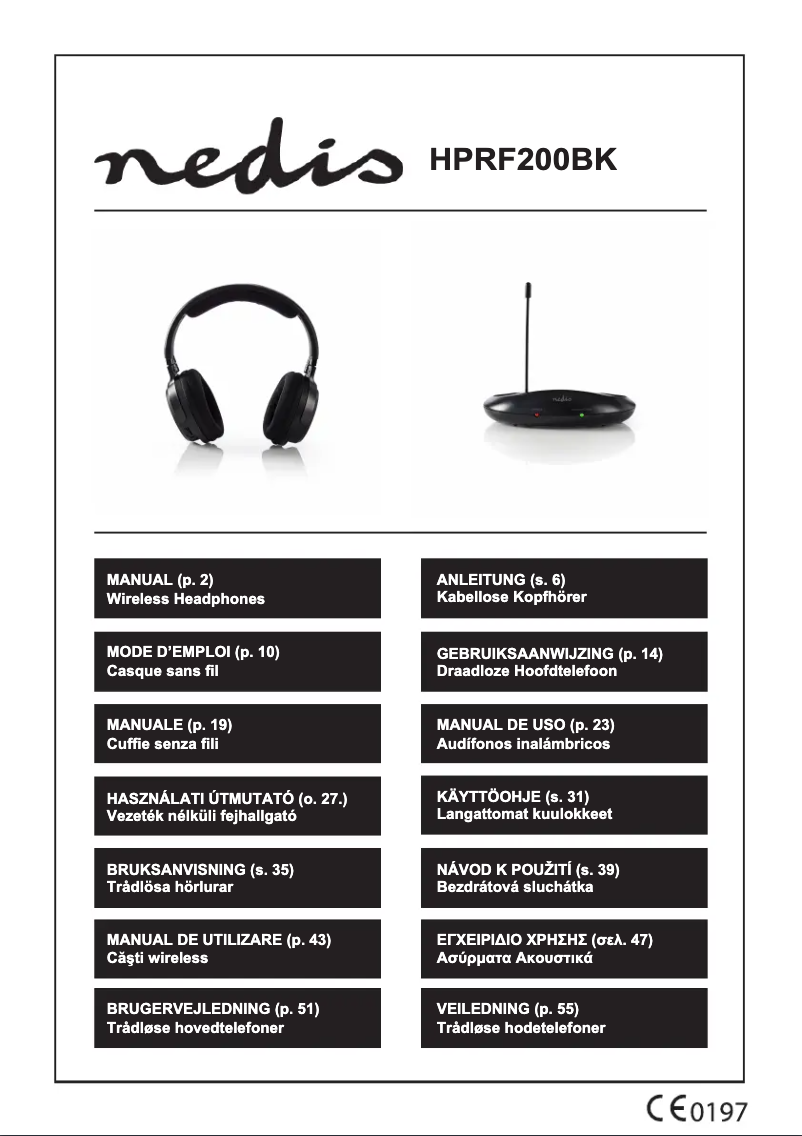 Página 1 del manual Manual de usuario Nedis HPRF200BK