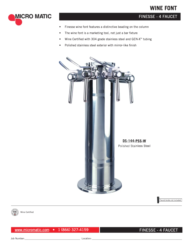 Página 1 del manual Manual de usuario Micro Matic DS-144-PSS-W