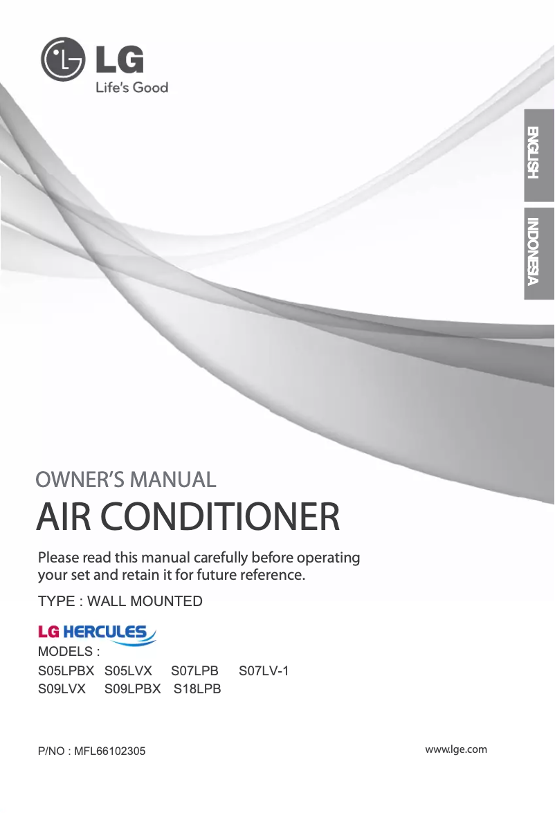 Página 1 del manual Manual de usuario LG SN07LV-1